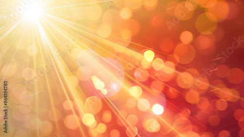 Bright orange bokeh lights ...