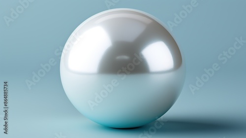 silver egg on white