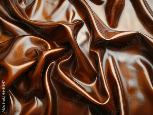 Wallpaper Mural Close-up shot of the glossy finish of faux leather fabric, 8K, Full HD. Torontodigital.ca