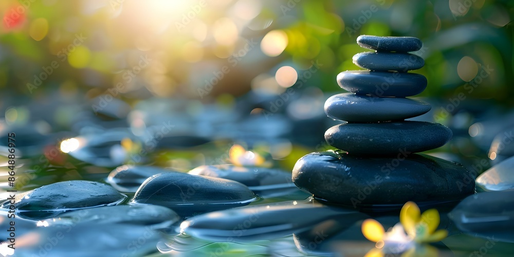 Obraz premium Tailored Program for Professionals to Reduce Stress and Improve Mental Health. Concept Stress Management, Mental Health, Professional Development, Wellness Program, Personalized Support