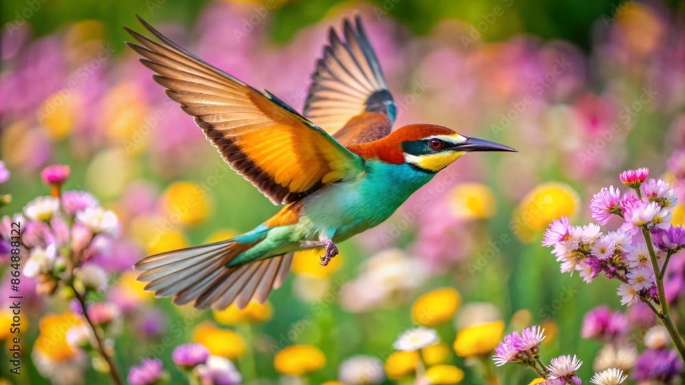 Fototapeta premium European Bee-eater, The Aerial Acrobat bird