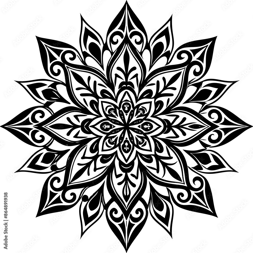 black and white ornament black and white ornament