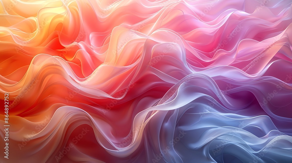 A 16:9 mural of color gradient waves, smooth flowing waves of colors transitioning into each other. A 16:9 mural of color gradient waves, smooth flowing waves of colors transitioning into each other.