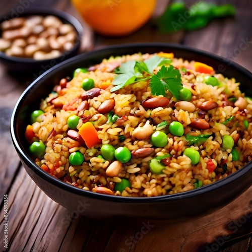 rice with vegetables and meat