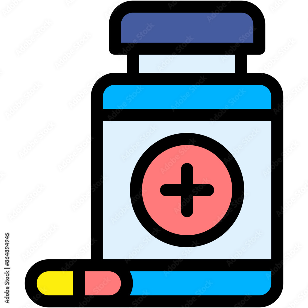 Obraz premium Vector Icon Drug, Pill, Tablet, Medicine, Pharmacy