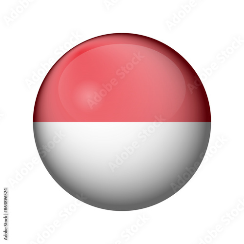 Free Download Round Flag Indonesia - GFXLoad