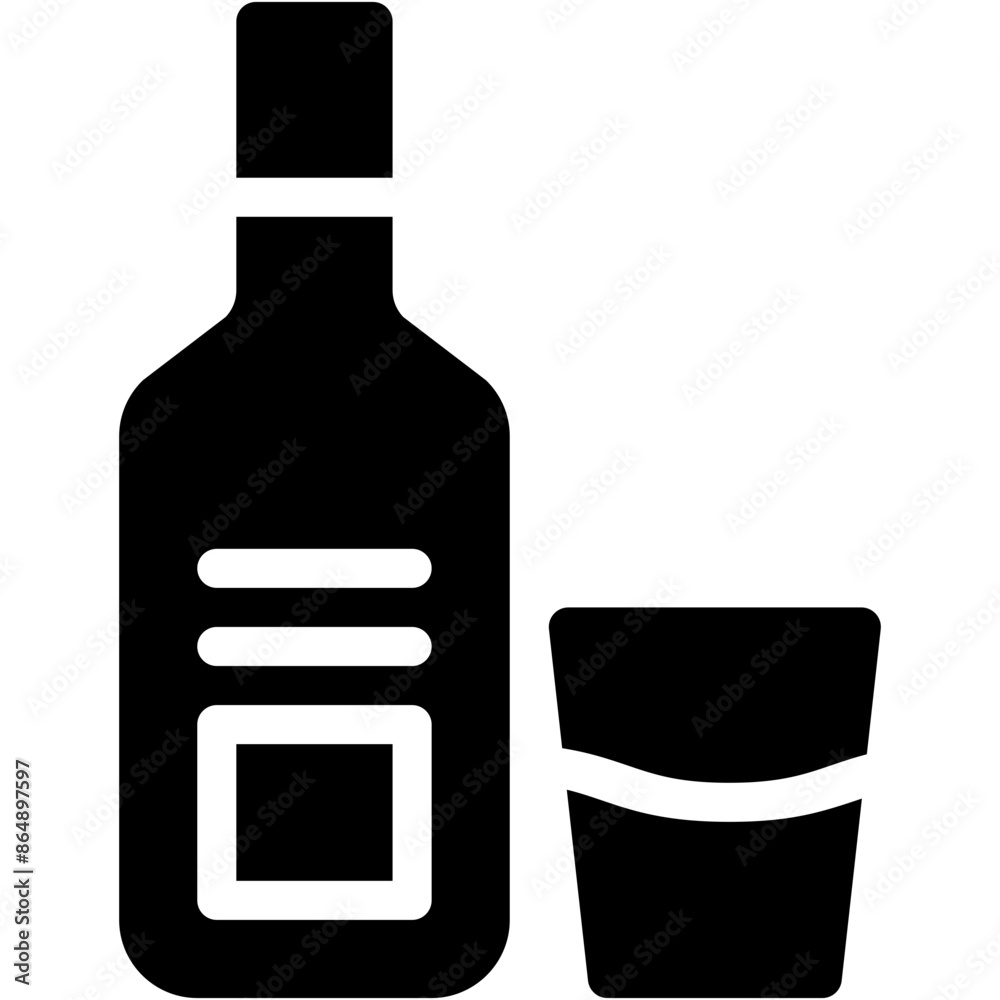 Vector Icon Bottle, Soda, Drink, Beer Vector Icon Bottle, Soda, Drink, Beer
