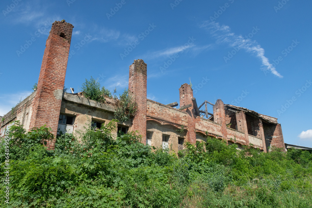 Farmhouse farm houses ancient ruins Po Valley