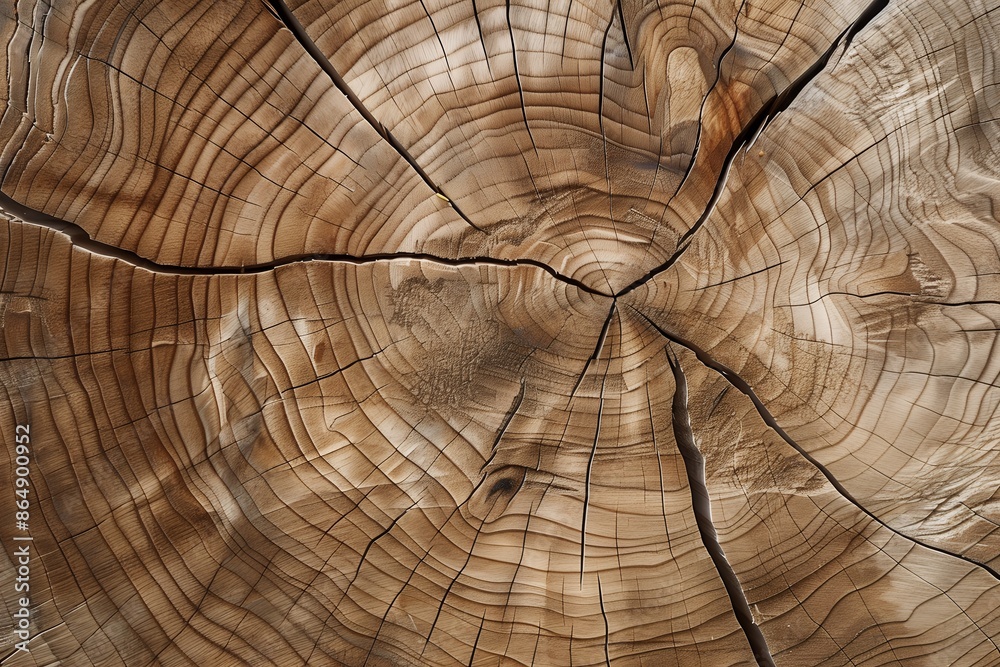 Fototapeta premium Photo of Wooden oak texture background, top view.