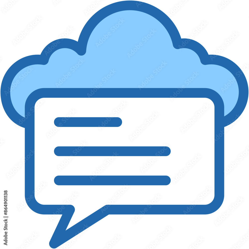 Vector Icon Cloud, Chat box, Speech, Cloud, Communication Vector Icon Cloud, Chat box, Speech, Cloud, Communication