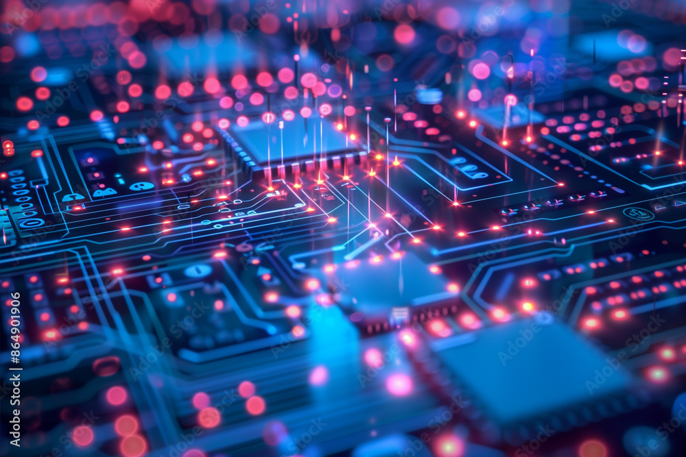 Obraz premium Computer technology background