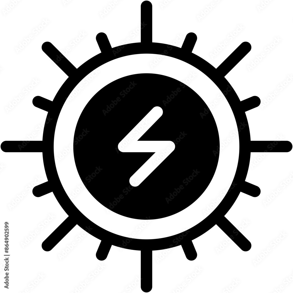 Vector Icon Sun, Warm, Ecology, summer, Weather, Sunny