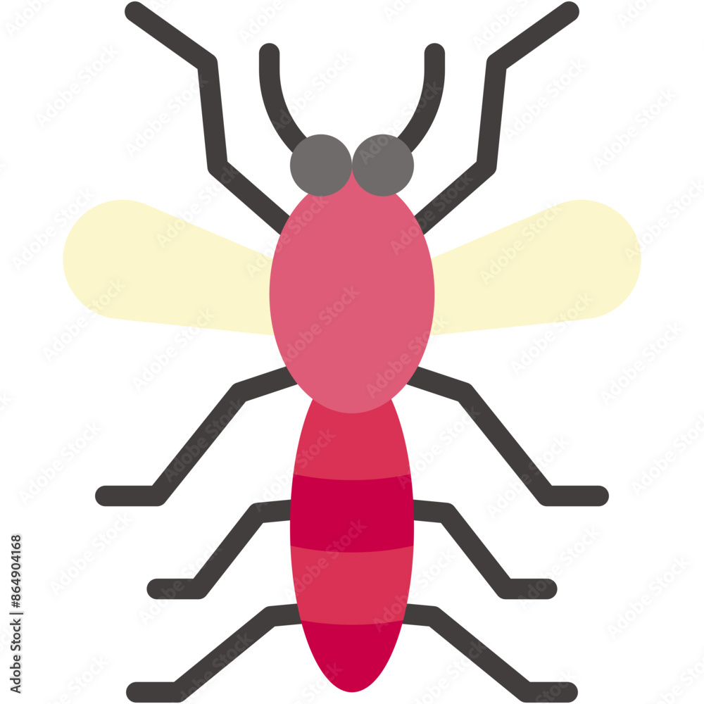 Vector Icon Mosquito, Bug, Insect, Entomology, Animals, Insects Vector Icon Mosquito, Bug, Insect, Entomology, Animals, Insects