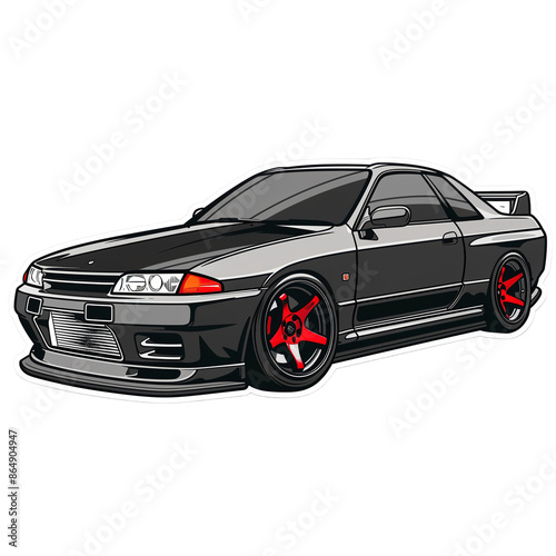 Nissan Skyline Sticker black
