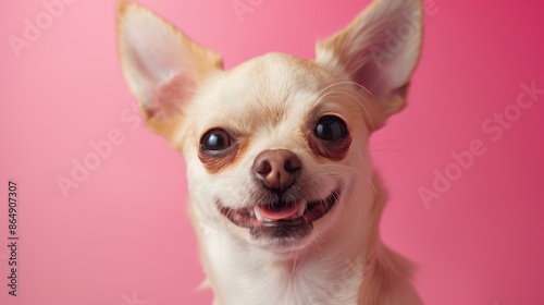 The smiling Chihuahua pup