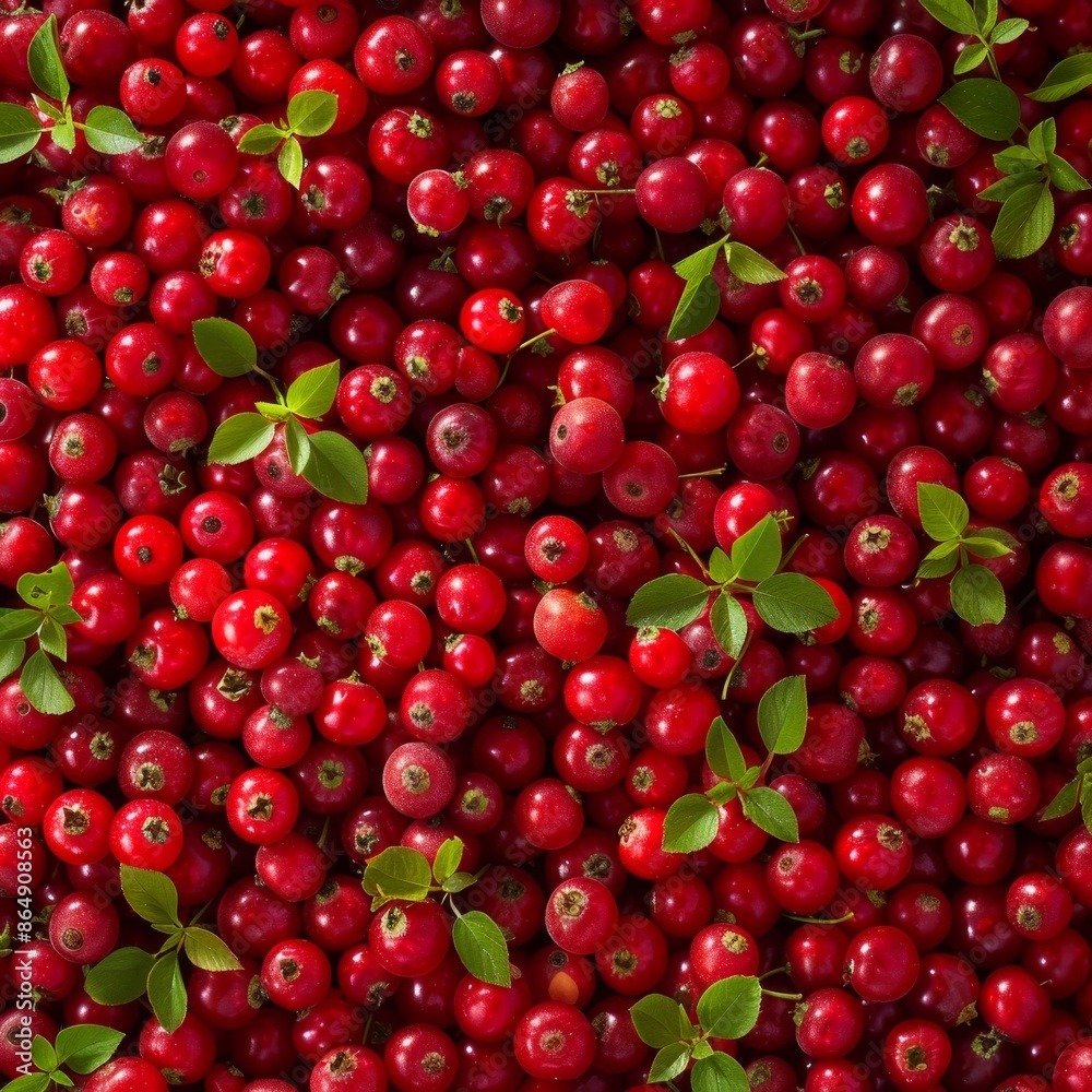 Lingonberry texture background, Vaccinium vitis-idaea fruits pattern, many partridgeberry mockup Lingonberry texture background, Vaccinium vitis-idaea fruits pattern, many partridgeberry mockup