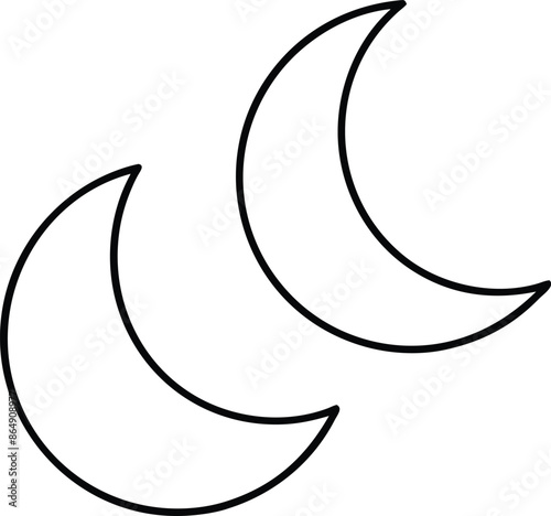 crescent moon icon