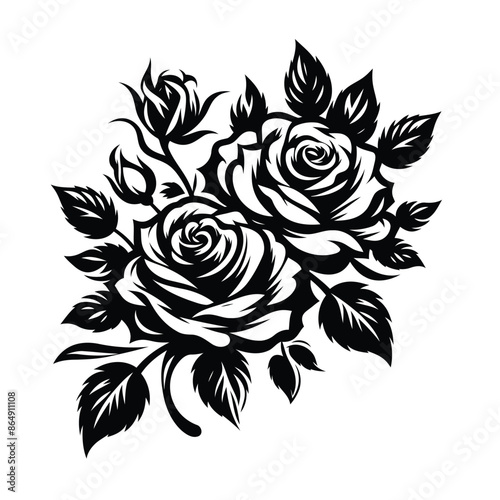 Female Favorite body Tattoo Rose Adobe Illustrator Artwork