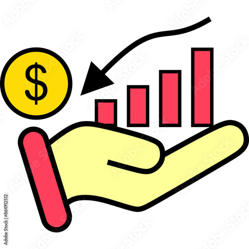 Recession Financial Icon