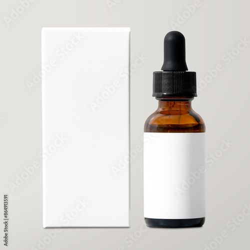 Fotografía Serum bottle mockup png, label for beauty dropper product