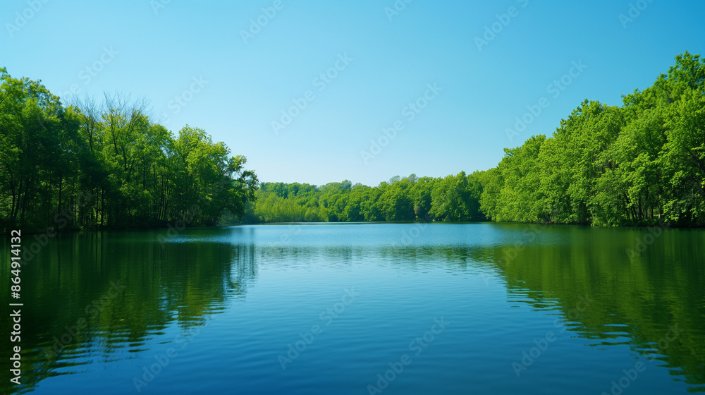 lake in the forest lake in the forest