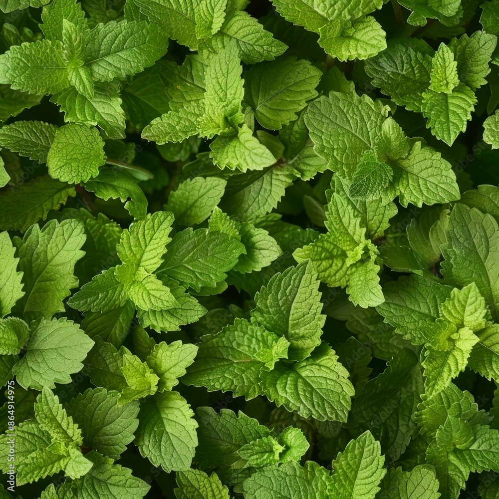 Many fresh lemon balm leaves texture background, fragrant spices pattern, Melissa officinalis mockup Many fresh lemon balm leaves texture background, fragrant spices pattern, Melissa officinalis mockup