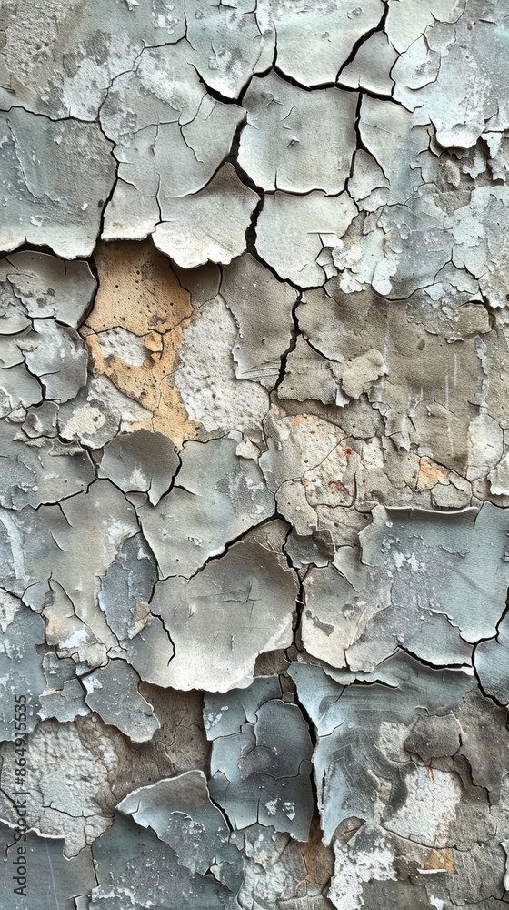 Detailed image of cracks in an old plaster wall with peeling paint. Detailed image of cracks in an old plaster wall with peeling paint.