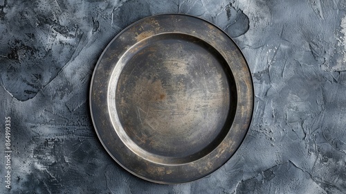 Plate made of metal