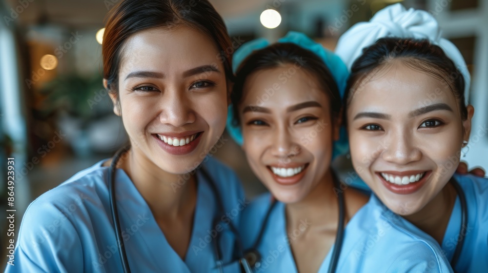 Obraz premium Nurse Day with Female International Day