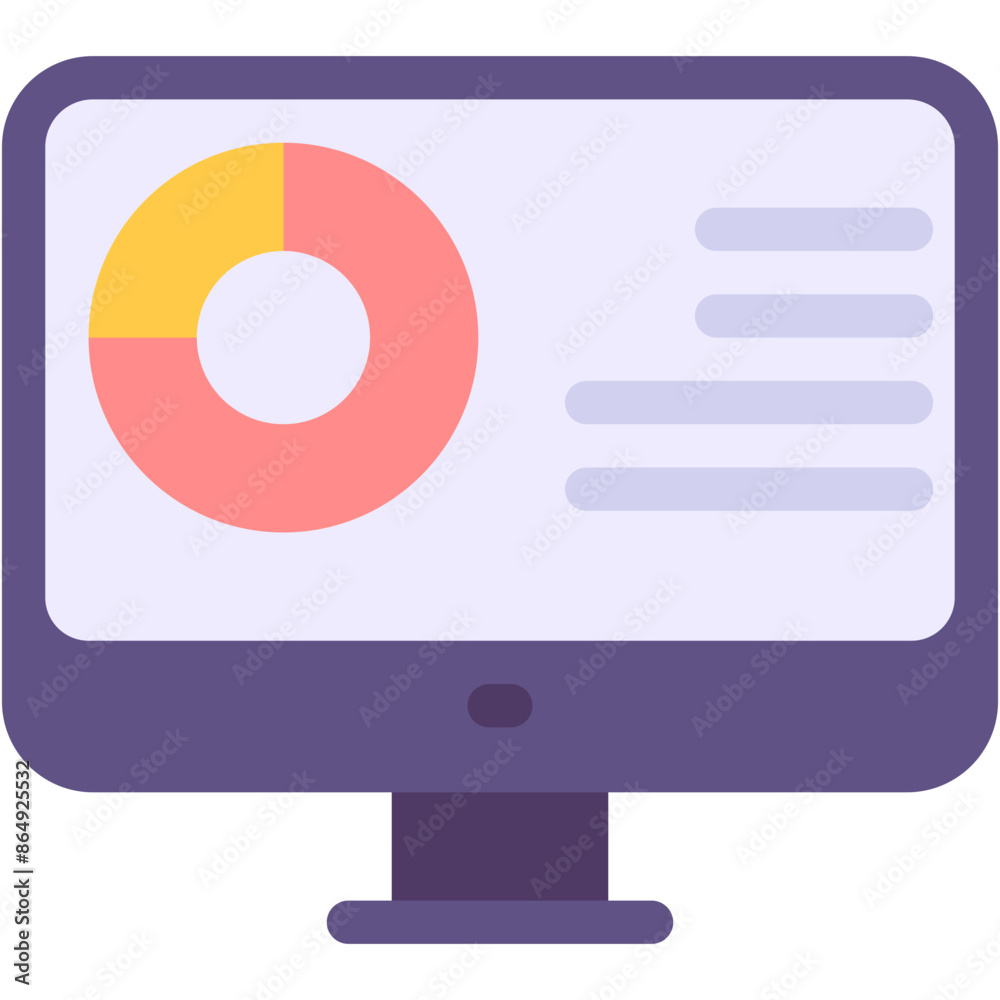 Vector Icon analysis, report, data, web portal, computing Vector Icon analysis, report, data, web portal, computing