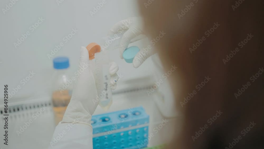 Scene of scientist finding a cure in laboratory, Concept science and technology, Research in the laboratory, scientist working in laboratory Scene of scientist finding a cure in laboratory, Concept science and technology, Research in the laboratory, scientist working in laboratory