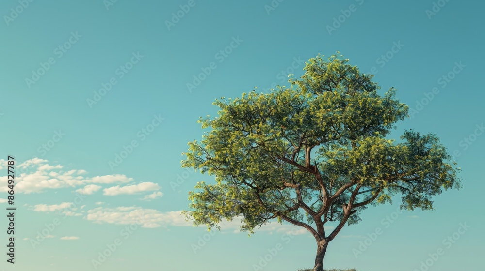 Obraz premium Tree and clear skies