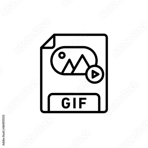Animated Gif Icon for Digital Media