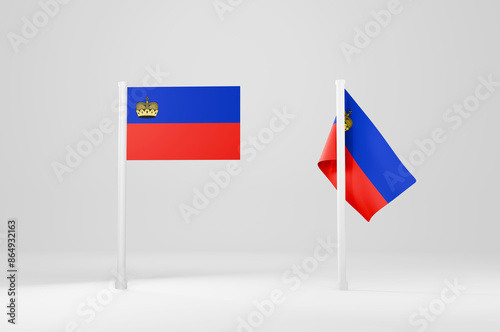 Free Download Liechtenstein Flag 3d Illustration Stock Image  - GFXLoad