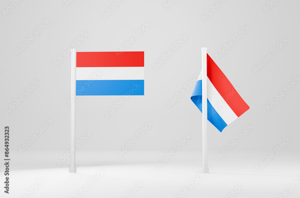 Luxembourg Flag 3d Illustration Stock Image Luxembourg Flag 3d Illustration Stock Image