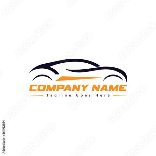 Minimal Car Logo vector Design