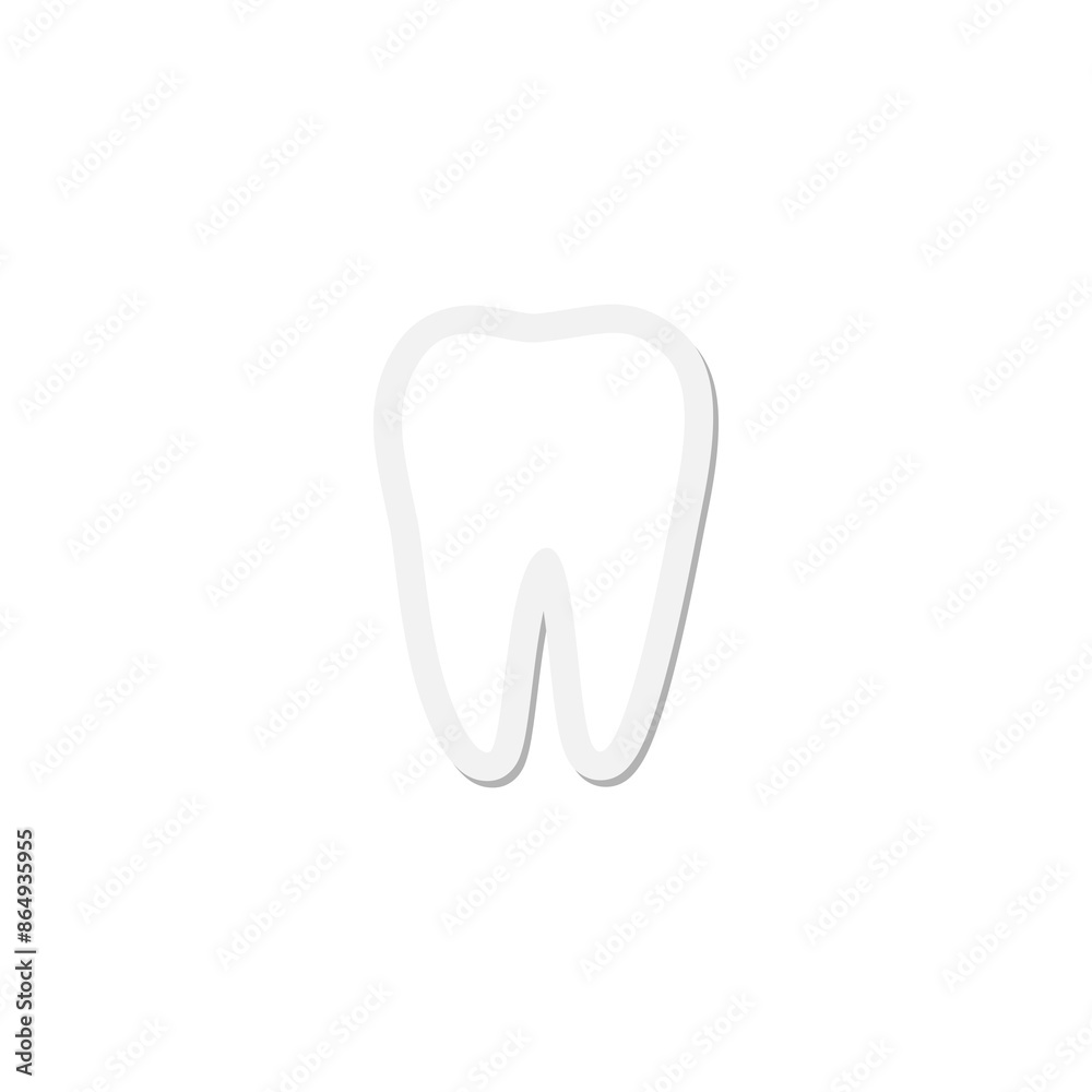 Tooth icon isolated on transparent background Tooth icon isolated on transparent background