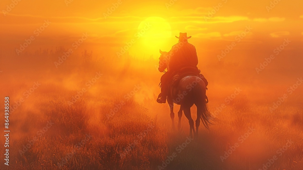 The Western Cowboy forced his horses to stop while the sun was setting, In lands where the law has not yet reached The Western Cowboy forced his horses to stop while the sun was setting, In lands where the law has not yet reached