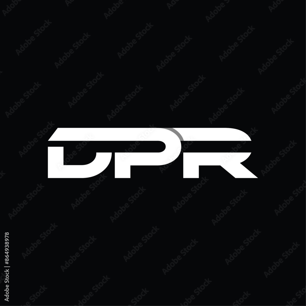 Initial DPR Simple Geometric Modern Business Creative Design Logo Initial DPR Simple Geometric Modern Business Creative Design Logo
