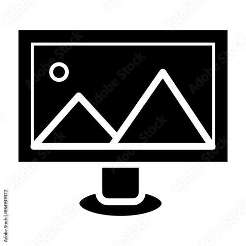 Film Color Correction Vector Glyph Icon Design