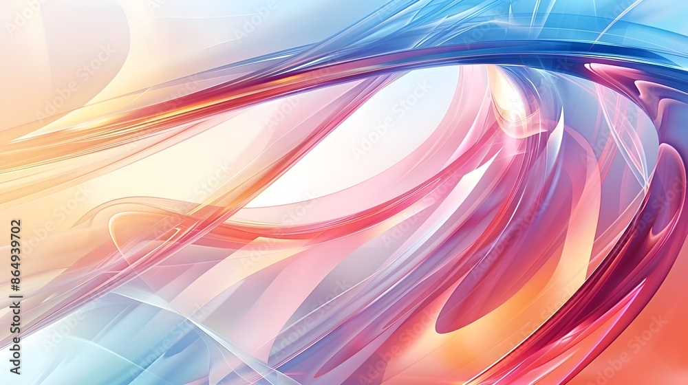 Captivating Fluid Waves of Vibrant Colours in Futuristic Abstract Background Captivating Fluid Waves of Vibrant Colours in Futuristic Abstract Background