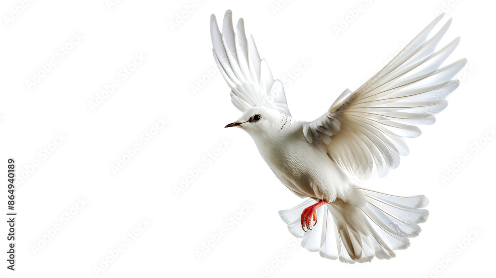 Obraz premium bird flaying isolated on white background