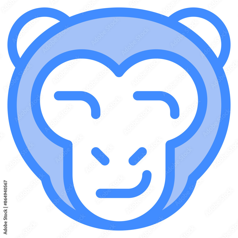 Obraz premium Vector Icon Smart, Monkey, Animal, Wildlife, Pet