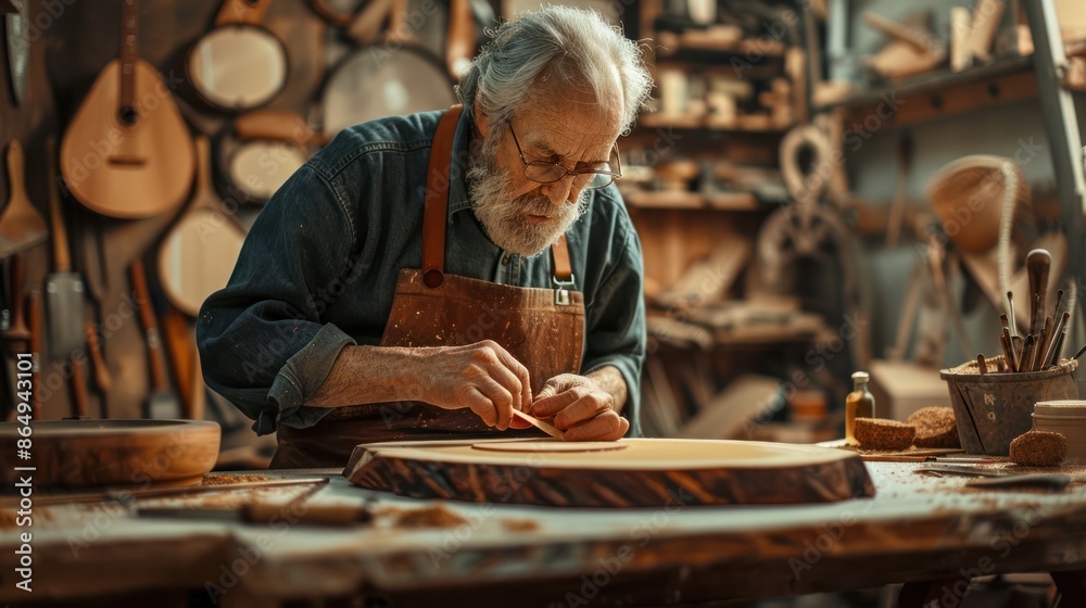 skilled artisan meticulously crafting a handmade piece of art, their dedication and passion evident in every detail skilled artisan meticulously crafting a handmade piece of art, their dedication and passion evident in every detail
