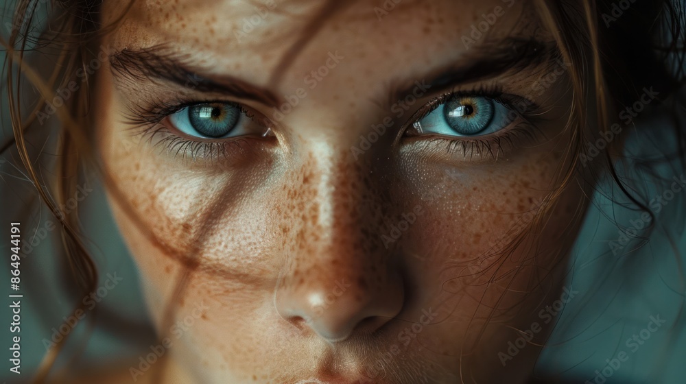 Image of a close-up portrait of a person with expressive eyes, revealing a depth of emotion and storytelling. Soft light, neutral background Image of a close-up portrait of a person with expressive eyes, revealing a depth of emotion and storytelling. Soft light, neutral background