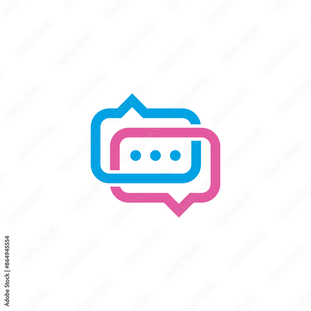 Bubble Chats vector logo design template Bubble Chats vector logo design template