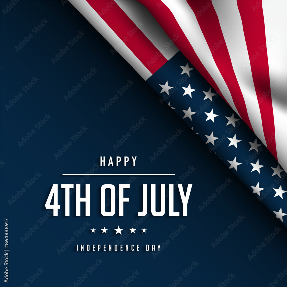4th of July Background Design.