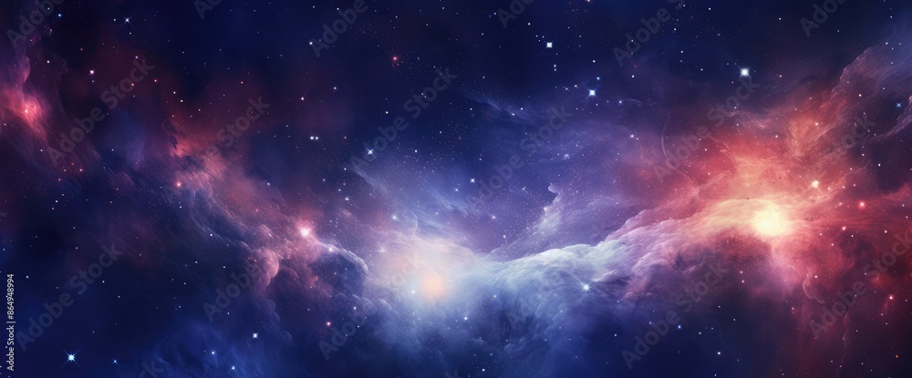Fototapeta premium Space Stars, Nebula, Universe Background