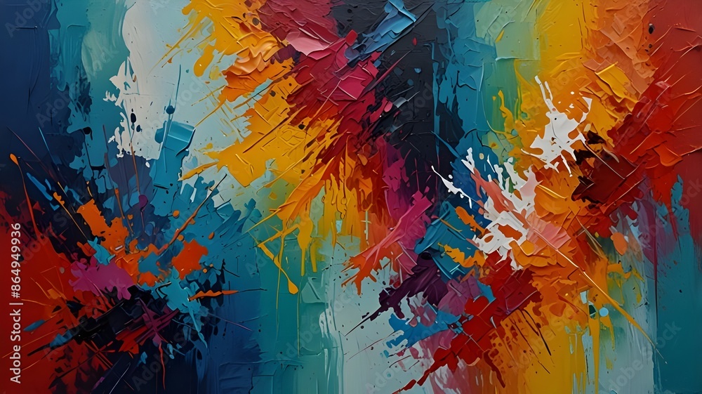 Obraz premium Abstract colorful background with painting 