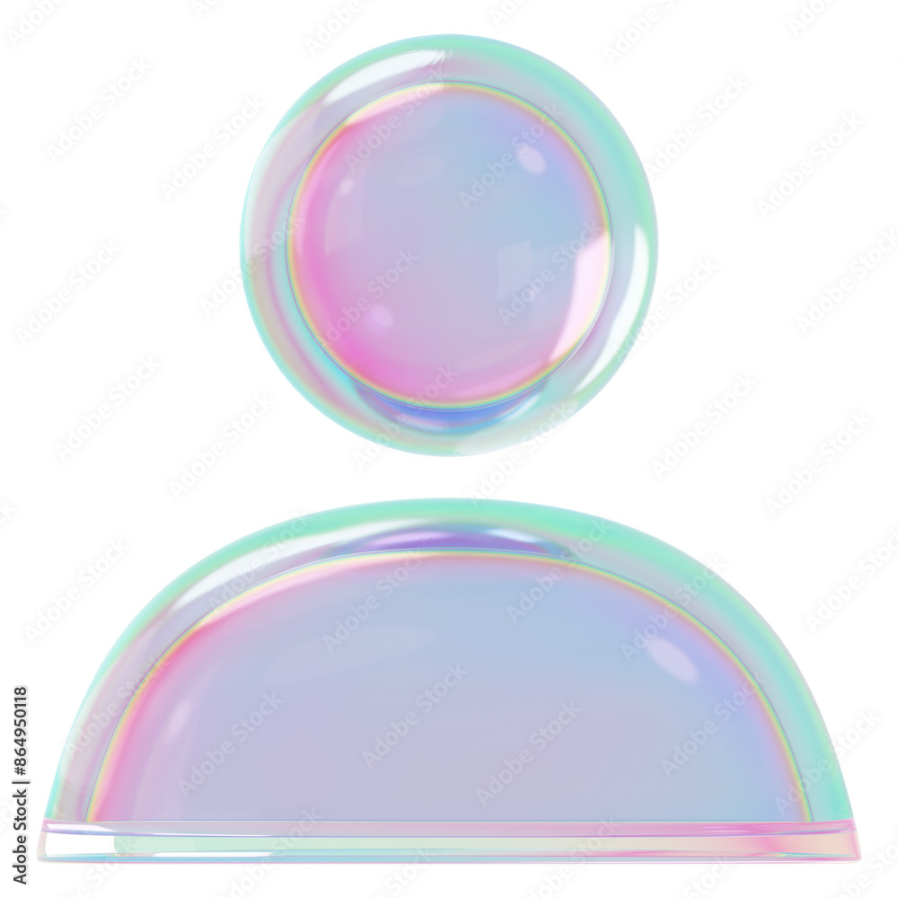 Holographic avatar png 3D user profile icon, transparent background Holographic avatar png 3D user profile icon, transparent background